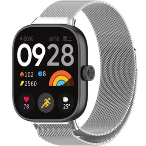 Βραχιόλι Μιλάνου για Xiaomi Redmi Watch 3 Lite / Watch 3 Active, ασημένια
