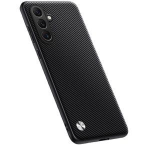 Δερμάτινη θήκη για Samsung Galaxy M55 5G, leather hybrid, carbon μαύρη