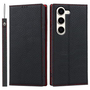 Δερμάτινη θήκη για Samsung Galaxy S23 Plus, ERBORD Grain Leather, μαύρη