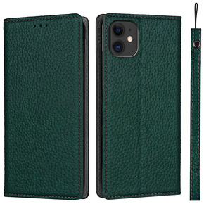 Δερμάτινη θήκη για iPhone 11, ERBORD Grain Leather, πράσινη