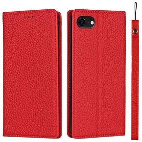 Δερμάτινη θήκη για iPhone 7/8/SE 2020/SE 2022, ERBORD Grain Leather, κόκκινη