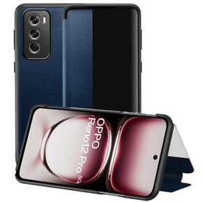 Η αναδιπλούμενη θήκη για το Oppo reno 12 Pro, Side View, μπλε