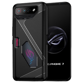 Θήκη για ASUS ROG Phone 8 Pro, Carbon Gel, μαύρη