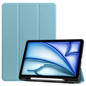 Θήκη για Apple iPad Air 11" 6 gen. 2024 (A2902, Smartcase με χώρο για γραφίδα, μπλε