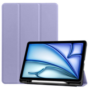 Θήκη για Apple iPad Air 11" 6 gen. 2024 (A2902, Smartcase με χώρο για γραφίδα, μωβ