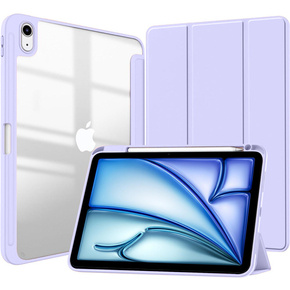 Θήκη για Apple iPad Air 11" 6 gen. 2024 (A2902, Smartcase Hybrid, με χώρο για γραφίδα, μωβ