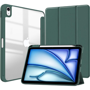 Θήκη για Apple iPad Air 11" 6 gen. 2024 (A2902, Smartcase Hybrid, με χώρο για γραφίδα, πράσινη