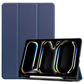 Θήκη για Apple iPad Pro 13" 7 gen. 2024 (A2925, Smartcase με χώρο για γραφίδα, σκούρο μπλε