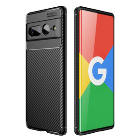 Θήκη για Google Pixel 7 Pro, Carbon Gel, μαύρη