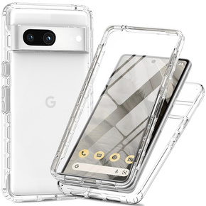 Θήκη για Google Pixel 8A, Shockproof, με μεμβράνη, διαφανής