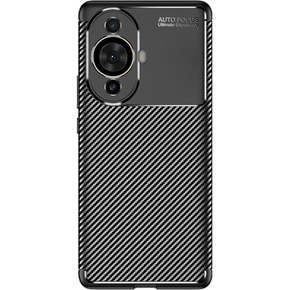Θήκη για Huawei Nova 11 Pro, Carbon Gel, μαύρη