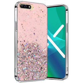 Θήκη για Huawei Y6 2018 / Honor 7A, Glittery, ροζ