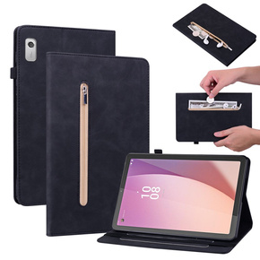 Θήκη για Lenovo Tab M9, Wallet Pen Slot, μαύρη