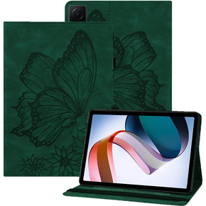 Θήκη για Lenovo Tab M9, Wallet Pen Slot, butterflies, καφέ