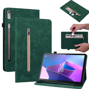 Θήκη για Lenovo Tab P11 Pro Gen 2, Wallet Pen Slot, πράσινη