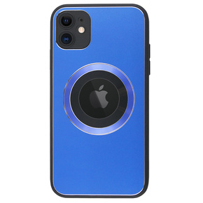 Θήκη για MagSafe για iPhone 12, Hole for Apple Logo, μπλε
