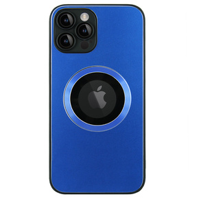 Θήκη για MagSafe για iPhone 12 Pro, Hole for Apple Logo, μπλε