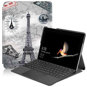 Θήκη για Microsoft Surface Go 3/Go 2/Go, Smartcase, Eiffel Tower