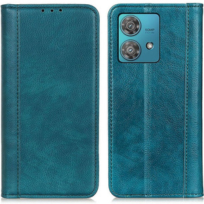 Θήκη για Motorola Edge 40 Neo, Wallet Litchi Leather, πράσινη
