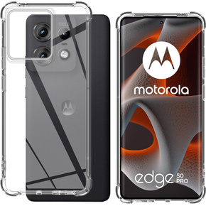 Θήκη για Motorola Edge 50 Pro, Dropproof, διαφανής