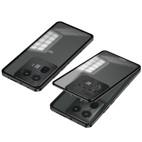 Θήκη για Motorola Edge 50 Ultra, Frame Case, μαύρη