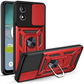 Θήκη για Motorola Moto E13, CamShield Slide, κόκκινο