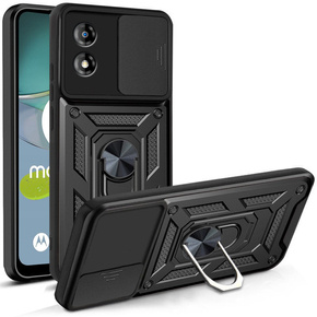 Θήκη για Motorola Moto E13, CamShield Slide, μαύρο