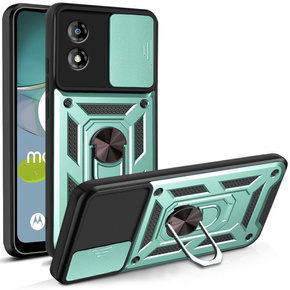 Θήκη για Motorola Moto E13, CamShield Slide, πράσινο
