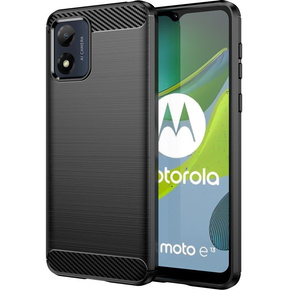 Θήκη για Motorola Moto E13, Carbon, μαύρη