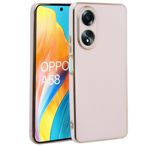 Θήκη για Oppo A58 4G, Glamour CamShield, ροζ rose gold