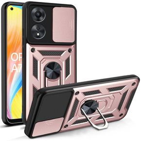 Θήκη για Oppo A78 4G, CamShield Slide, ροζ rose gold