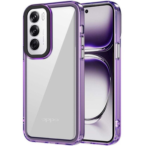 Θήκη για Oppo Reno 12 Pro, Fusion Hybrid, διαφανής / βιολετί