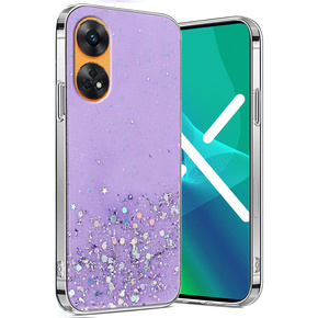 Θήκη για Oppo Reno8 T, Glittery, μωβ