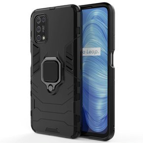 Θήκη για Realme 7 5G, Kickstand Ring, μαύρη