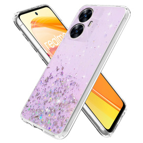 Θήκη για Realme C55, Glittery, μωβ