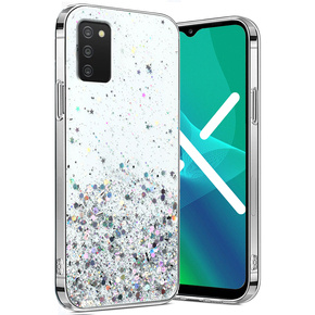 Θήκη για Samsung Galaxy A03s, Glittery, διαφανής