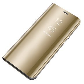 Θήκη για Samsung Galaxy A12 / M12 / A12 2021, Clear View, χρυσή