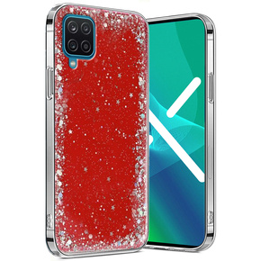 Θήκη για Samsung Galaxy A12 / M12 / A12 2021, Glittery, κόκκινη