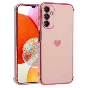 Θήκη για Samsung Galaxy A14 4G/5G, Electro heart, ροζ rose gold