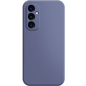 Θήκη για Samsung Galaxy A15, σιλικόνη Lite, ναυτικό μπλε + γυαλί 9H