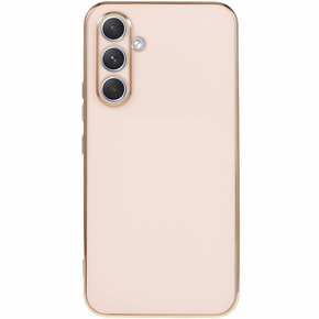 Θήκη για Samsung Galaxy A15, Glamour CamShield, ροζ + γυαλί 9H