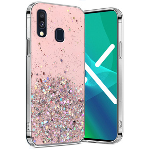 Θήκη για Samsung Galaxy A40, Glittery, ροζ