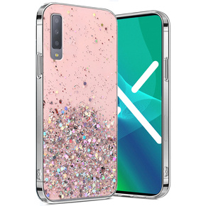 Θήκη για Samsung Galaxy A7 2018, Glittery, ροζ