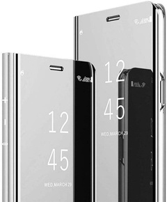 Θήκη για Samsung Galaxy A72 5G, Clear View, ασημένια