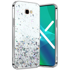 Θήκη για Samsung Galaxy J4 Plus, Glittery, διαφανής