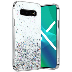 Θήκη για Samsung Galaxy S10 Plus, Glittery, διαφανής