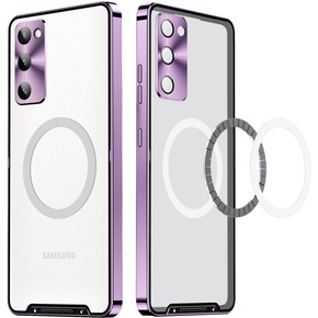 Θήκη για Samsung Galaxy S20 FE, CamShield MagSafe, διαφανής / βιολετί