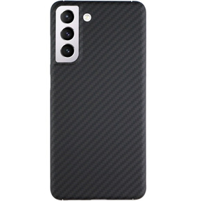 Θήκη για Samsung Galaxy S21 FE, Aramid Fiber Cover, μαύρη