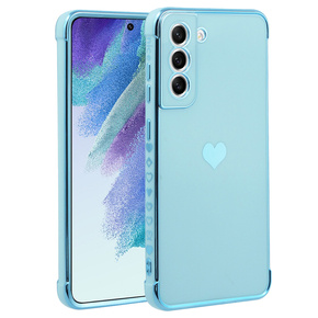 Θήκη για Samsung Galaxy S21 FE, Electro heart, μπλε