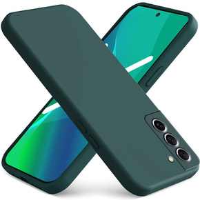 Θήκη για Samsung Galaxy S21 FE, Silicone Lite, σκούρα πράσινη